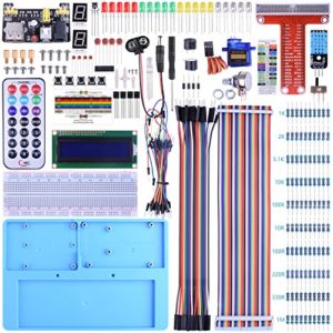 BONROB Raspberry Pi Starter Learning Kit with GPIO Expansion Board LCD RGB, Breadboard Infrared Remote Control for Raspberry Pi 4 3B+ 3B 2B A+ Zero BS002